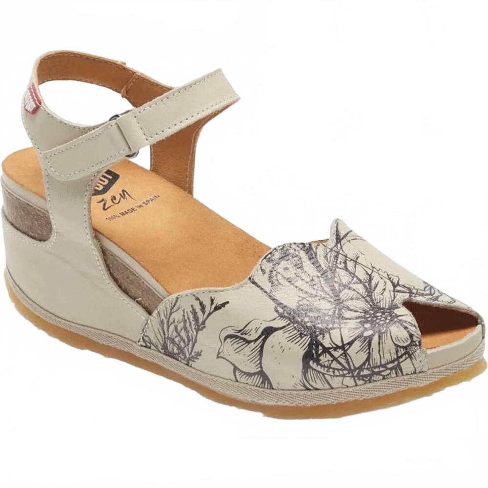 NEW ONFOOT women's floral sandal in hielo/ice